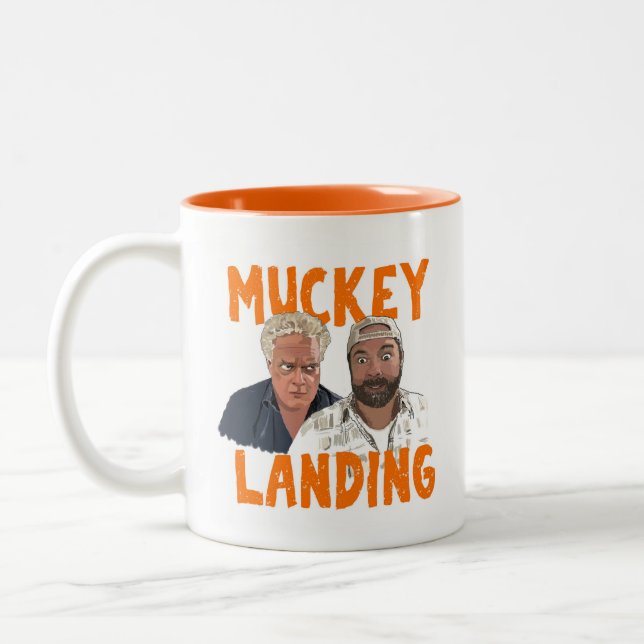 Caneca De Café Em Dois Tons Muckey Landing 2 Tone Mug (Esquerda)