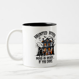 Caneca De Café Em Dois Tons Mudança De Casa Assombrada Se Você Ousa