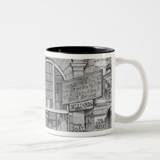 Caneca De Café Em Dois Tons Mudança de Exeter que mostra a entrada (Direita)