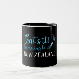 CANECA DE CAFÉ EM DOIS TONS MUDANDO PARA NOVA ZEALAND KIWI PAUA