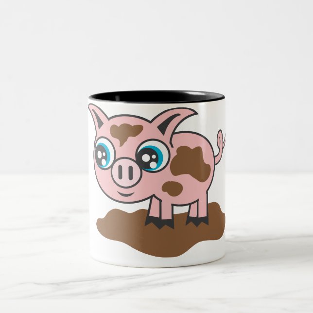 Caneca De Café Em Dois Tons Muddy Piglet Morning (Centro)