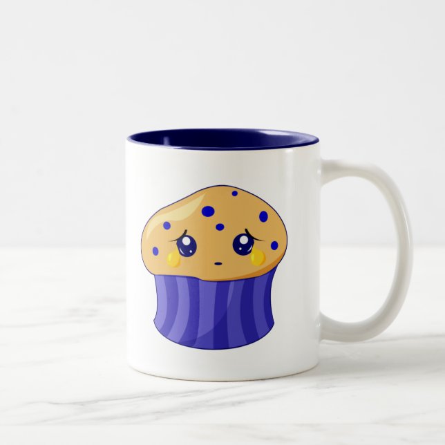 Caneca De Café Em Dois Tons Muffin triste (Direita)