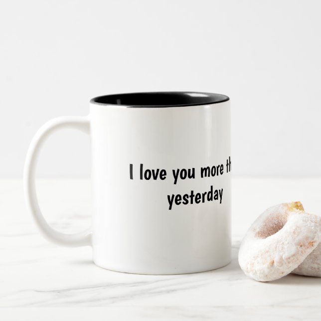 Caneca De Café Em Dois Tons mug (Com Donut)