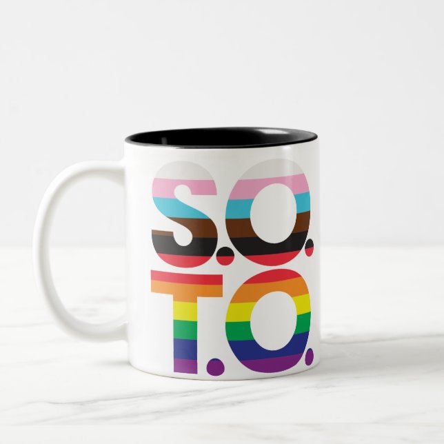 Caneca De Café Em Dois Tons Mug (Esquerda)