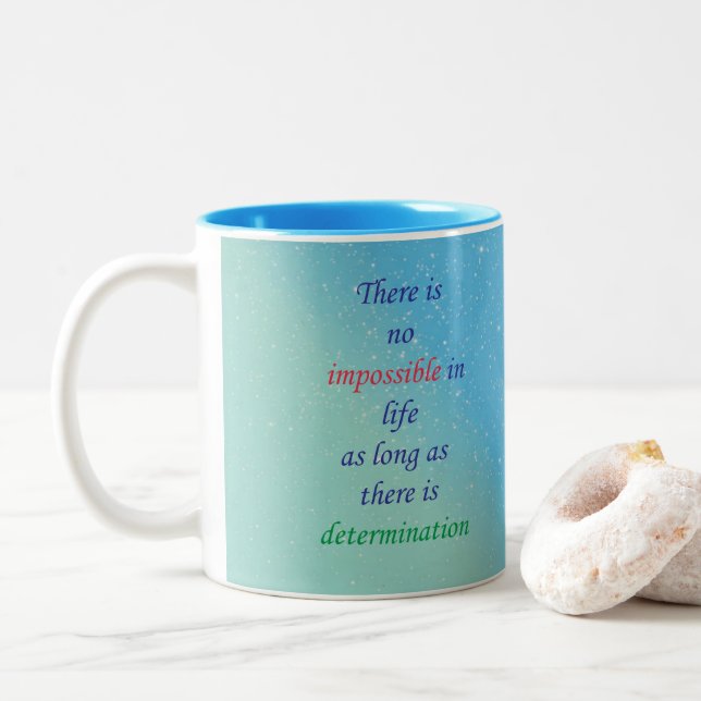 Caneca De Café Em Dois Tons Mug (Com Donut)
