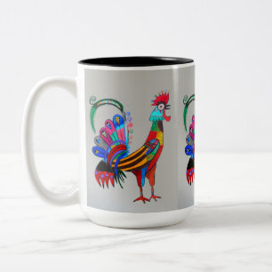 Caneca De Café Em Dois Tons Mug - 053 - Galo