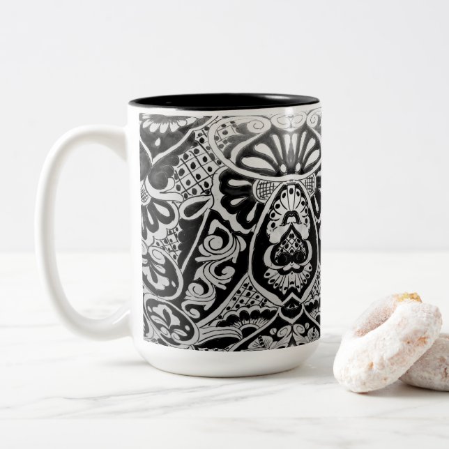 Caneca De Café Em Dois Tons Mug - 073 - Talavera (Com Donut)