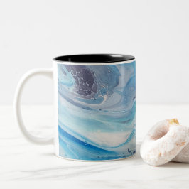 Caneca De Café Em Dois Tons Mug 11oz com duas tonalidades - Blue Tide
