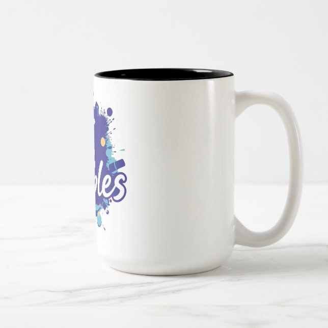 Caneca De Café Em Dois Tons Mug - 15oz (Direita)