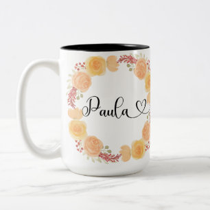Caneca De Café Em Dois Tons Mug 15oz da Paula (veja mais opções)
