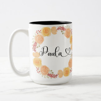 Caneca De Café Em Dois Tons Mug 15oz da Paula (veja mais opções)