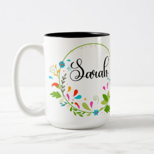 Caneca De Café Em Dois Tons Mug 15oz da Sarah (veja mais opções)