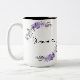 Caneca De Café Em Dois Tons Mug 15oz da Susana (veja mais opções)