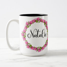 Caneca De Café Em Dois Tons Mug 15oz de Natalie (veja mais opções)