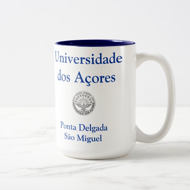 Caneca De Café Em Dois Tons Mug Açores (Direita)