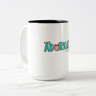 Caneca De Café Em Dois Tons Mug "Adorável" - A Taça Perfeita para Nerd, Geeks