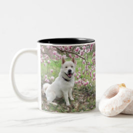 Caneca De Café Em Dois Tons Mug - Akita Branca