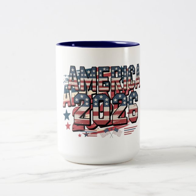 Caneca De Café Em Dois Tons MUG AMERICA2026funny (Centro)