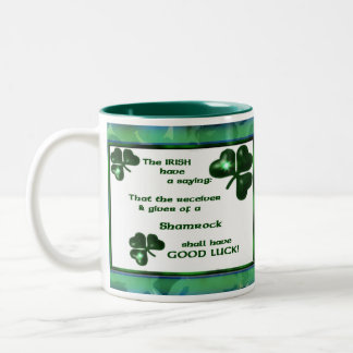 Caneca De Café Em Dois Tons Mug and Irish Say