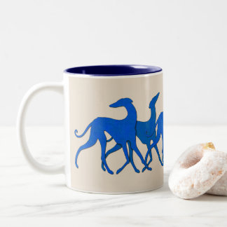 Caneca De Café Em Dois Tons Mug Azawakhs stylisés