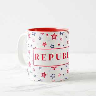 Caneca De Café Em Dois Tons Mug Café Republicano