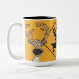 Caneca De Café Em Dois Tons Mug Caribou Warner cabeça