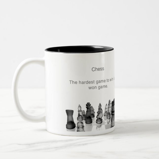 Caneca De Café Em Dois Tons Mug Chess (Esquerda)