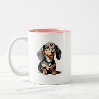 Caneca De Café Em Dois Tons Mug Dachshund