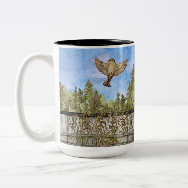 Caneca De Café Em Dois Tons MUg de 2 tons de Sparrow (Esquerda)