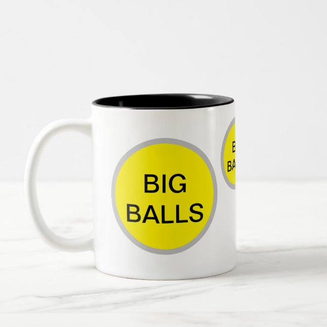 Caneca De Café Em Dois Tons Mug de balas grandes - Presente de Piada engraçado (Esquerda)