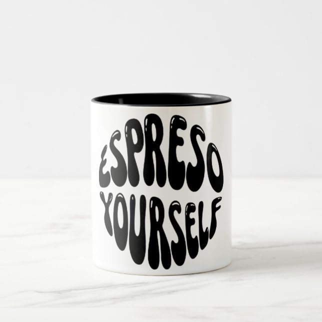 Caneca De Café Em Dois Tons MuG de café (Centro)