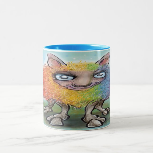 Caneca De Café Em Dois Tons Mug De Café Arco-Íris De Duas Toneladas (Centro)