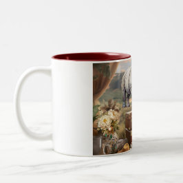 Caneca De Café Em Dois Tons Mug De Café Com Cor Cerâmica, Estilo Safari Vintag