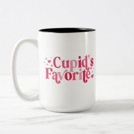 Caneca De Café Em Dois Tons Mug de café com duas tonalidades favorita do Cupid