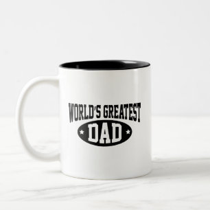 Caneca De Café Em Dois Tons Mug de café com o maior Pai do mundo