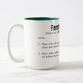 Caneca De Café Em Dois Tons Mug De Café De Dois Toneladas Feminista