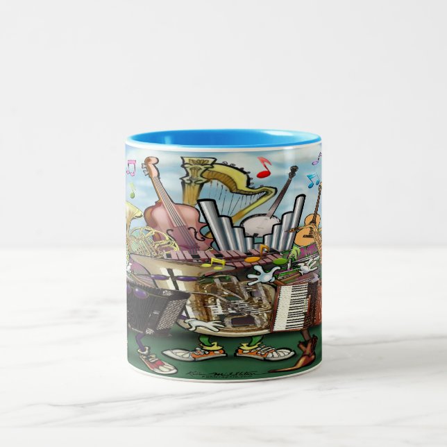 Caneca De Café Em Dois Tons Mug De Café De Duas Toneladas (Centro)