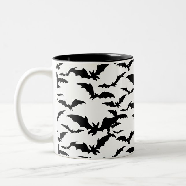 Caneca De Café Em Dois Tons Mug de Café de Halloween (Esquerda)