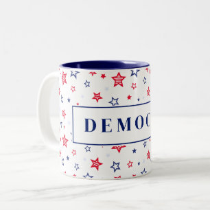 Caneca De Café Em Dois Tons Mug de café democrata