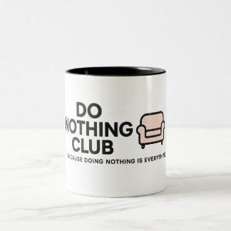 Caneca De Café Em Dois Tons Mug de café do dia a dia - Design único para casa