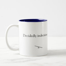 Caneca De Café Em Dois Tons Mug de café indeciso