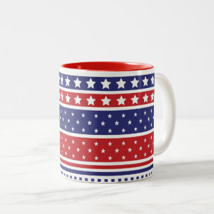 Caneca De Café Em Dois Tons Mug de café patriótico