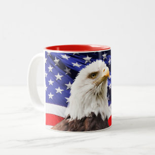 Caneca De Café Em Dois Tons Mug de café patriótico