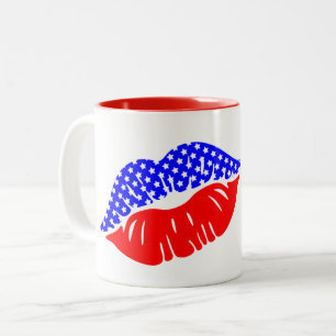 Caneca De Café Em Dois Tons Mug de café patriótico