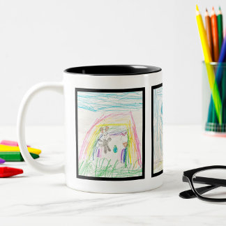 Caneca De Café Em Dois Tons Mug de café personalizado com as imagens do Art 3