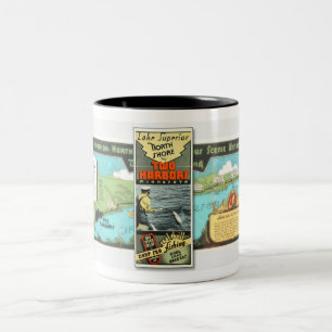 Caneca De Café Em Dois Tons Mug de café SUPERIOR A TURISTA LAKE 1930