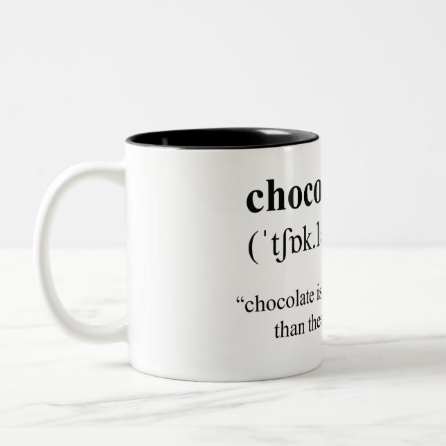 Caneca De Café Em Dois Tons Mug de chocolate (Esquerda)