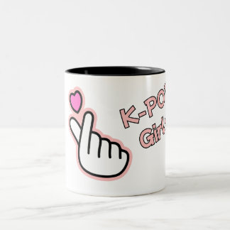 Caneca De Café Em Dois Tons Mug de cinta-pop