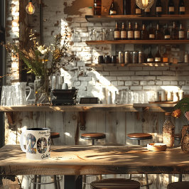 Caneca De Café Em Dois Tons Mug de Colagem de Fotos de Aposentação Feliz - Nom