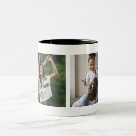 Caneca De Café Em Dois Tons Mug de Colagem de Fotos Personalizado 2